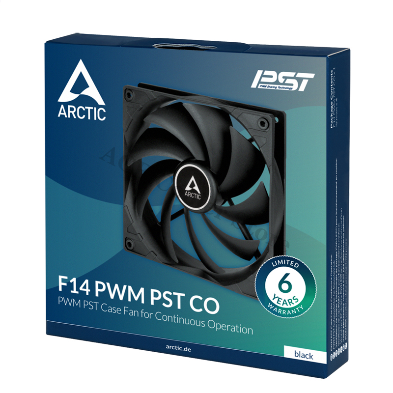 Case Fan Controller - ARCTIC F14 PWM PST/CO, czarny wentylator