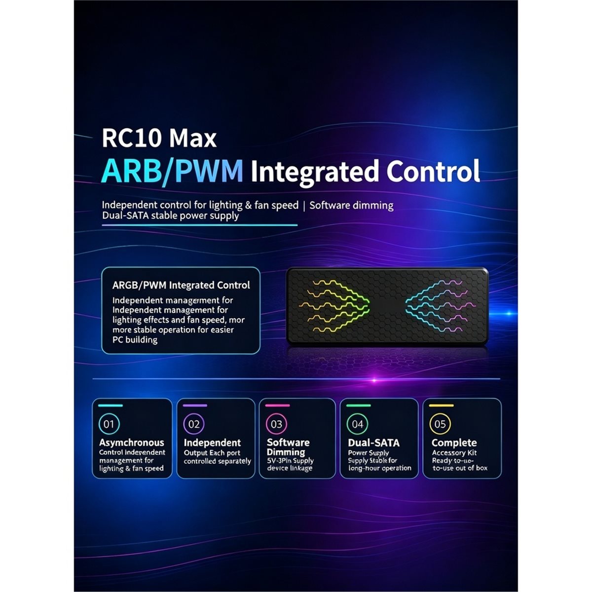 RC10max ARGB Hub do obudowy ko – Case Fan Controller recenzja i cena